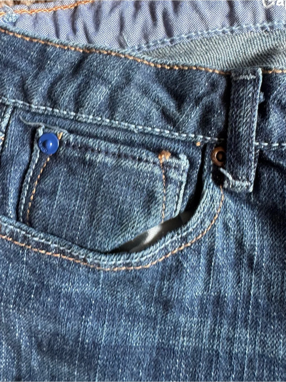 Girls 1969 Gap Dark Blue Stretch straight Jeans